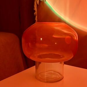 Orange Glass Vase